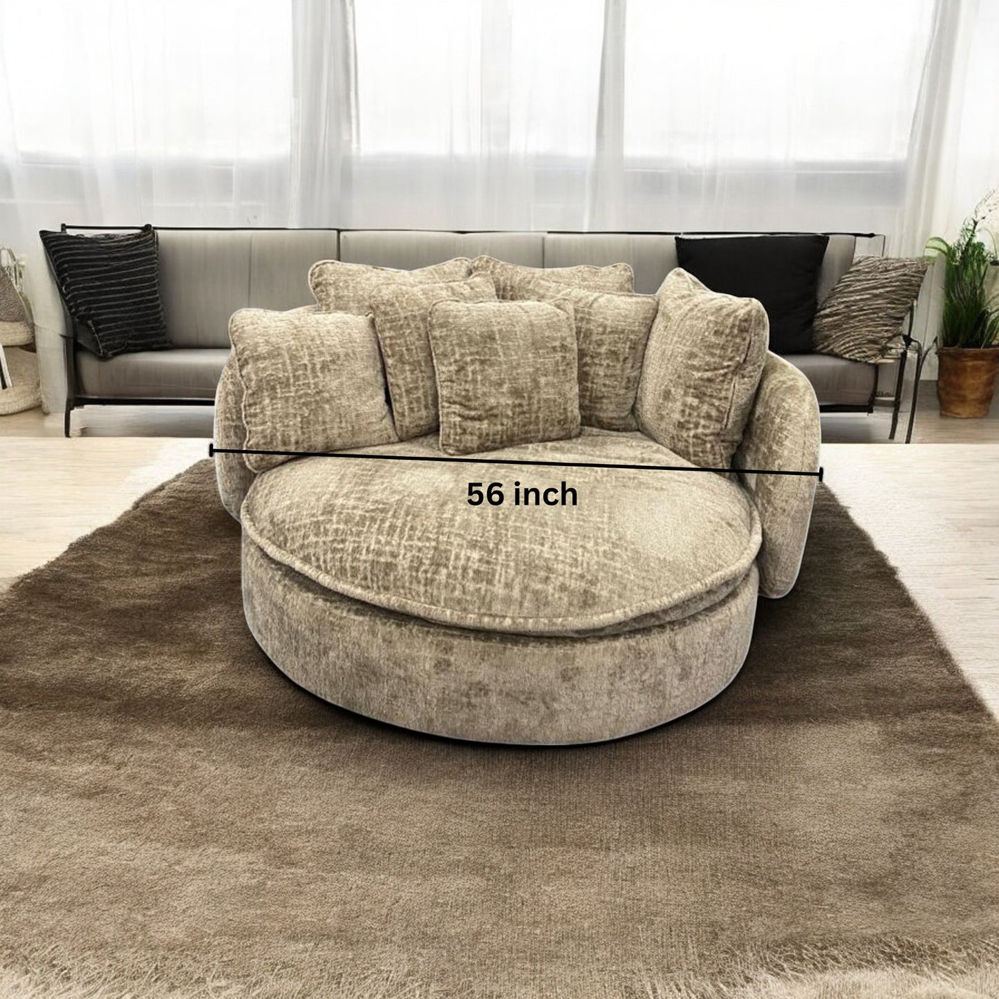 Love Seat cum Revolving 2 seater Sofa Signature Chairs - Asiades