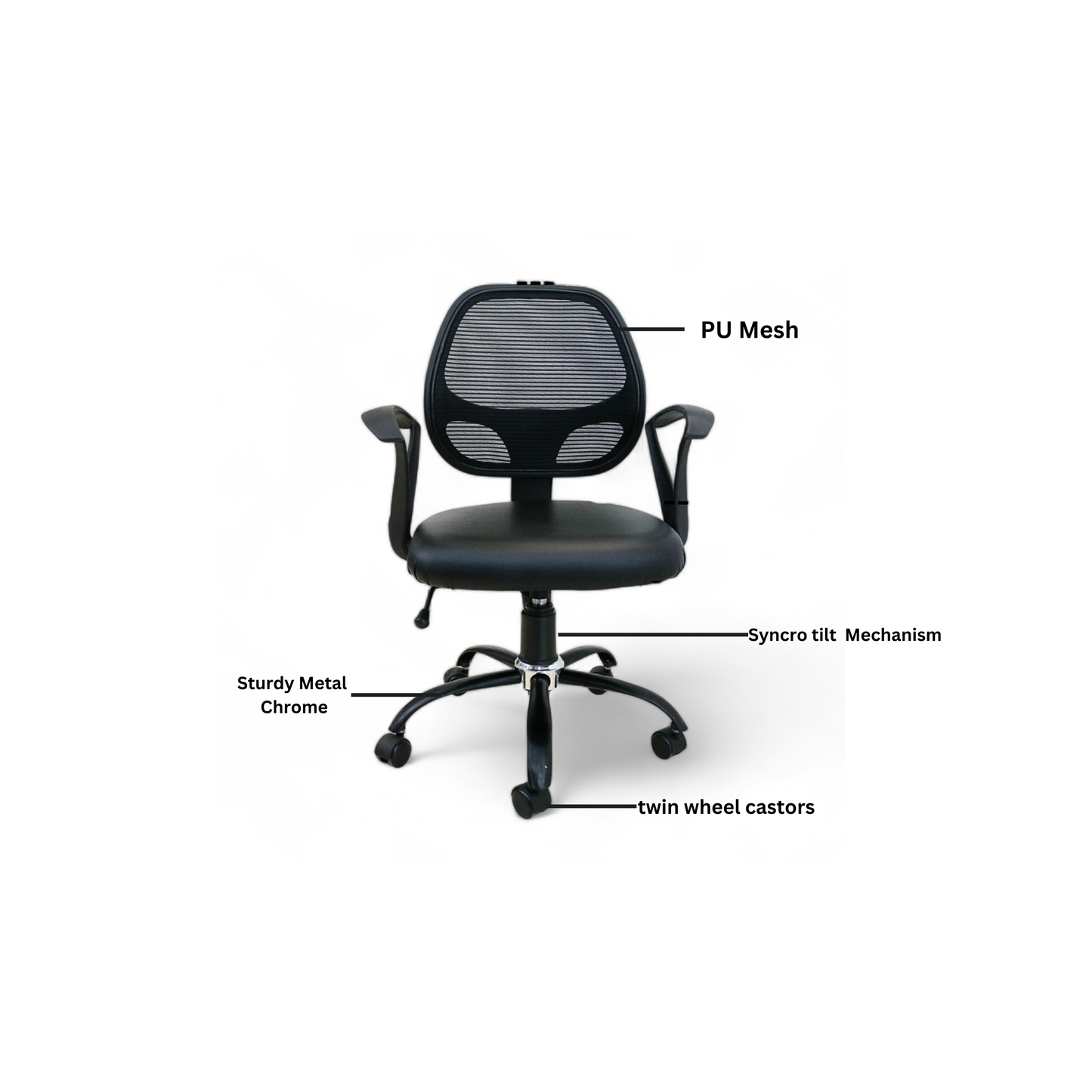 Cozy Mesh Chair (Mid-Back)