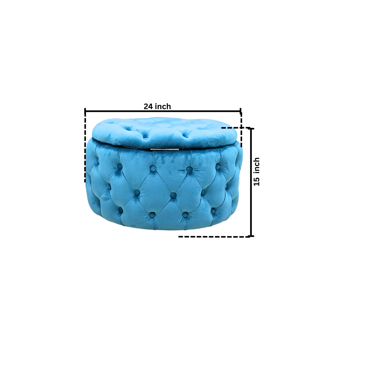 Storage Pouffes - Blue / Puffy 02