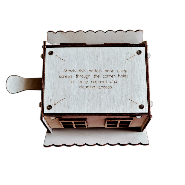 Intricate Laser-Cut Wooden Birdhouse | Decorative Bird Feeder & Home Decor