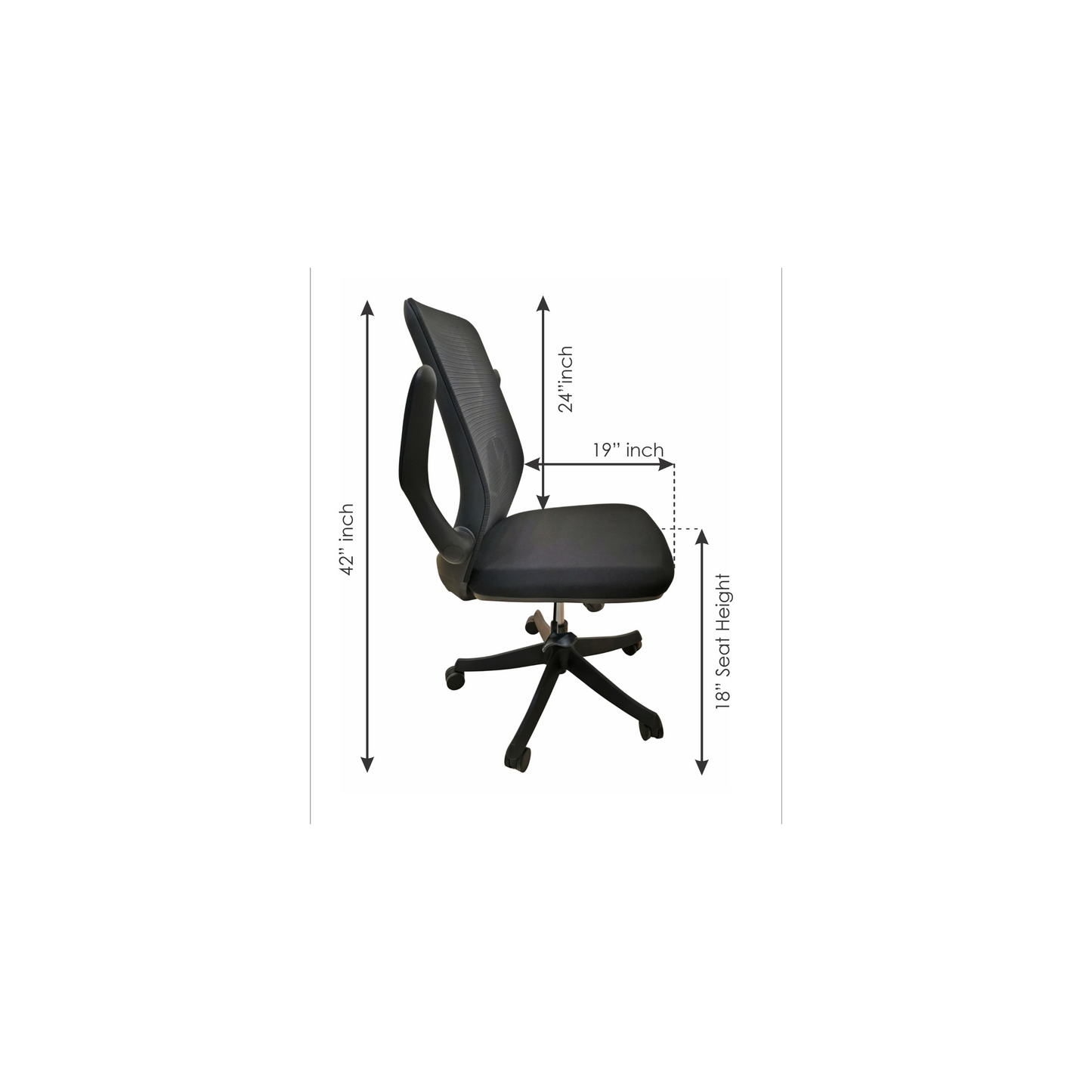 Petal Mesh Chair (Mid-Back)