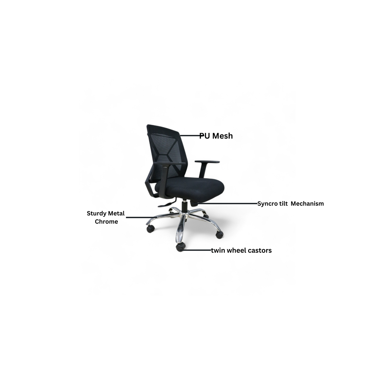 Virgo Mesh Chair (Mid-Back)