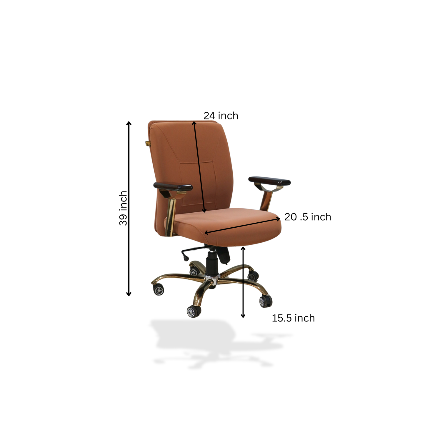 DA Boss Rose Golden Executive Cushion Chair (Mid-Back)