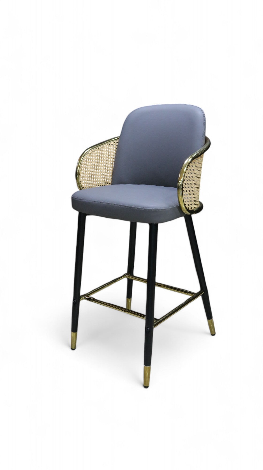 Cane Gold High Chair