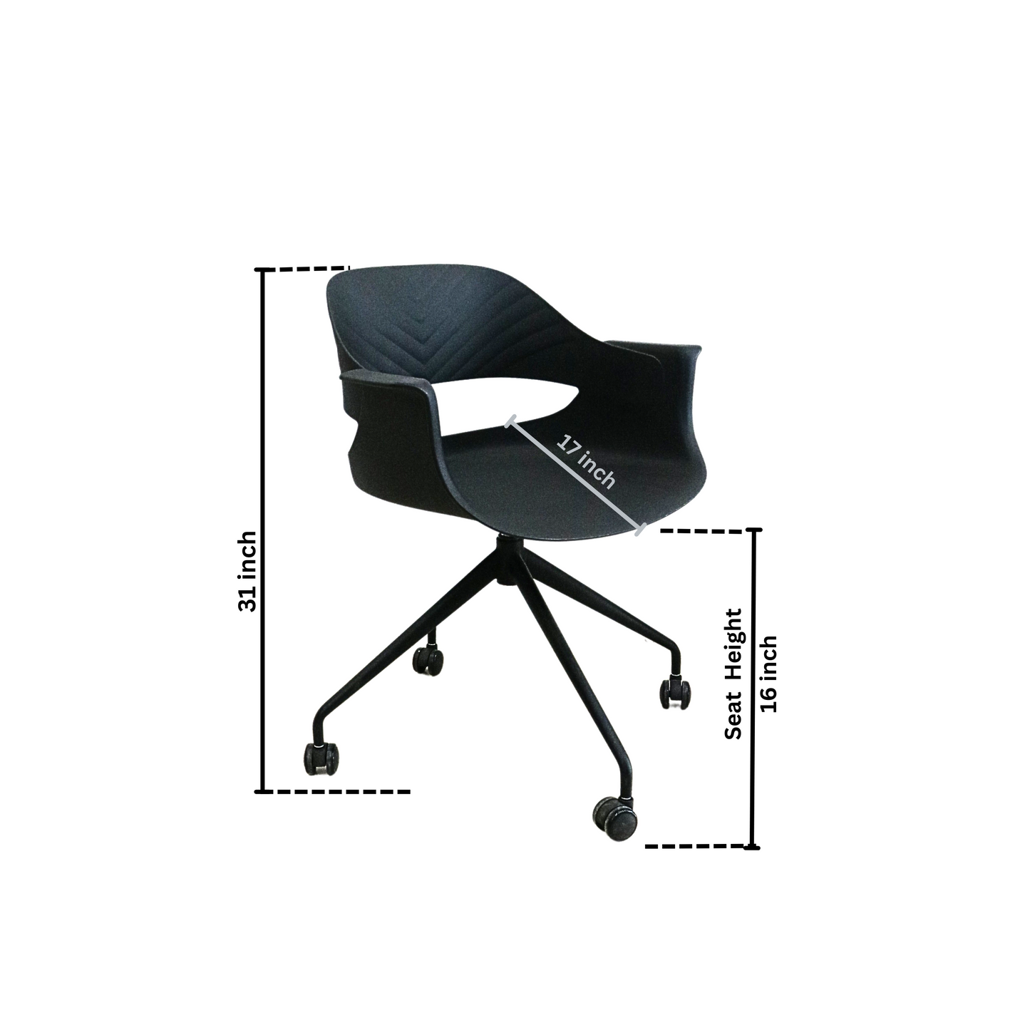 Black PP Cafe Chair | w&s | Con