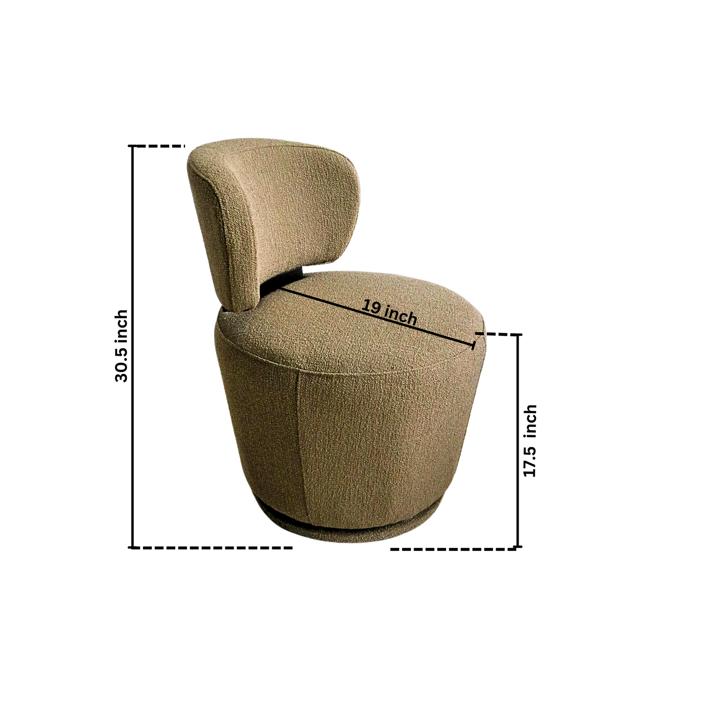 Moose Revolving Puffy Lounge Chair | hlc | olc | stl