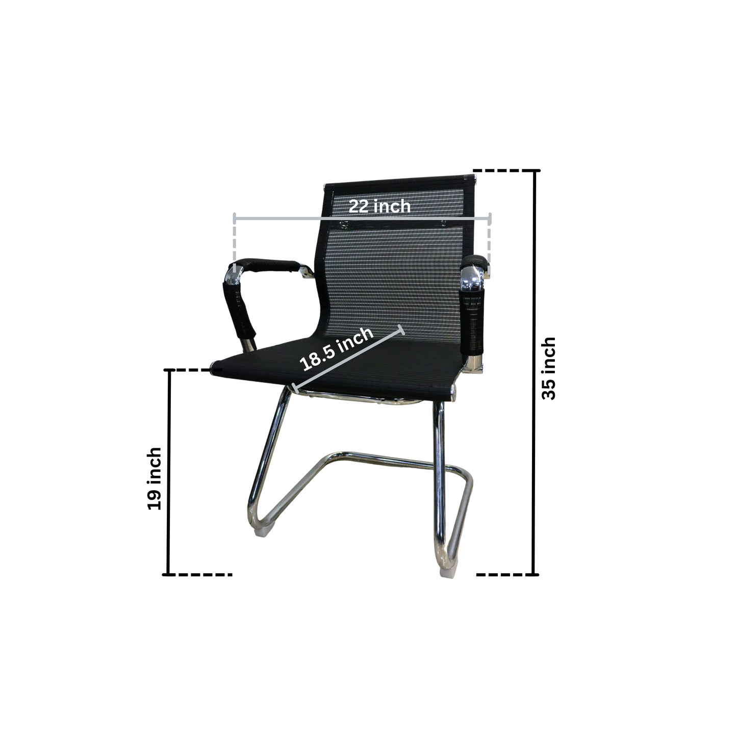 B-1021 Fix Visitor Chair (Low-Back)