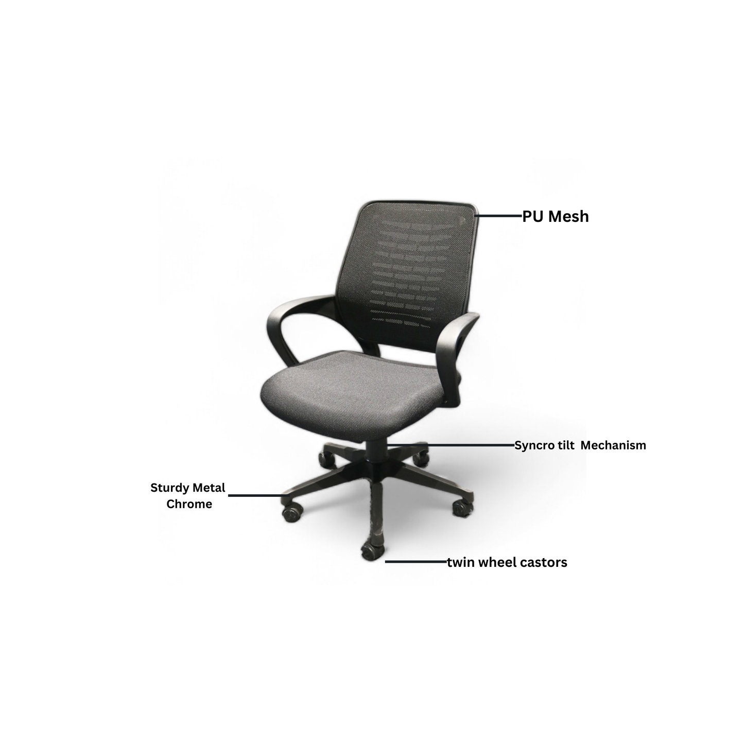 A-805 Mesh Chair (Mid-Back)