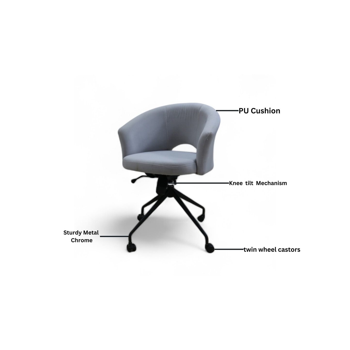 peapod swivel chair(Low-Back)