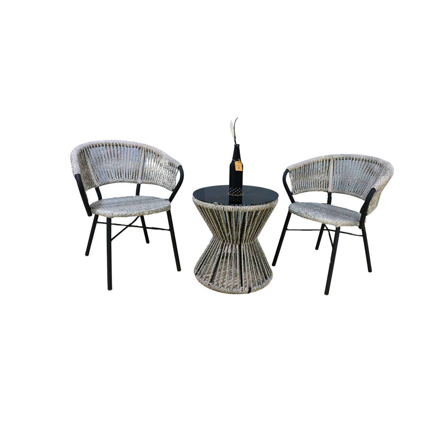 Outdoor Rock Chair Set | PVC Rope