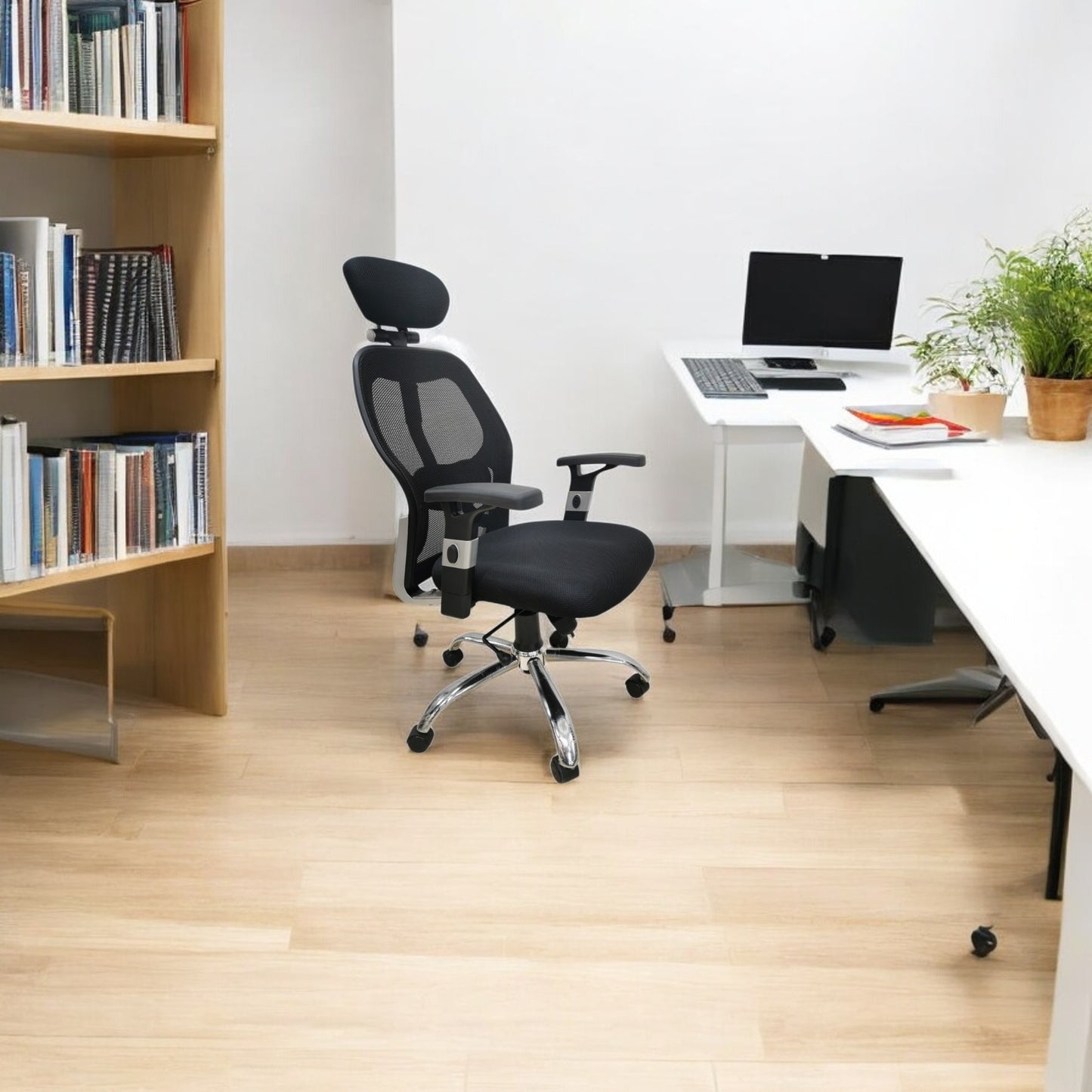 PU Metrix Mesh Chair (High-Back)