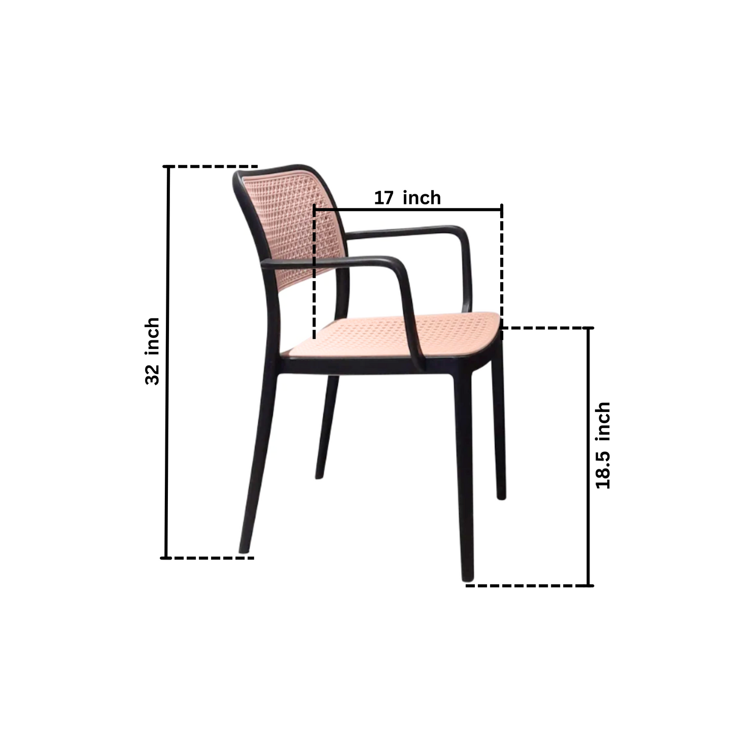 Cosmo Cane Cafe Chair / Dining Chair