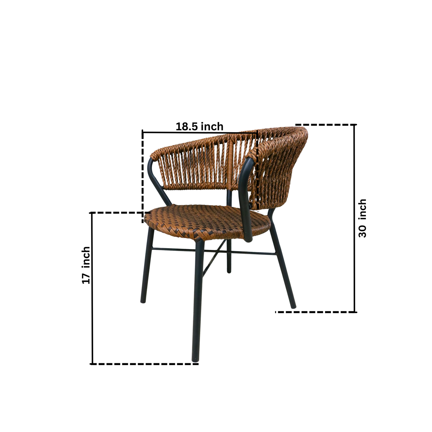 Outdoor Rock Chair Set | PVC Rope