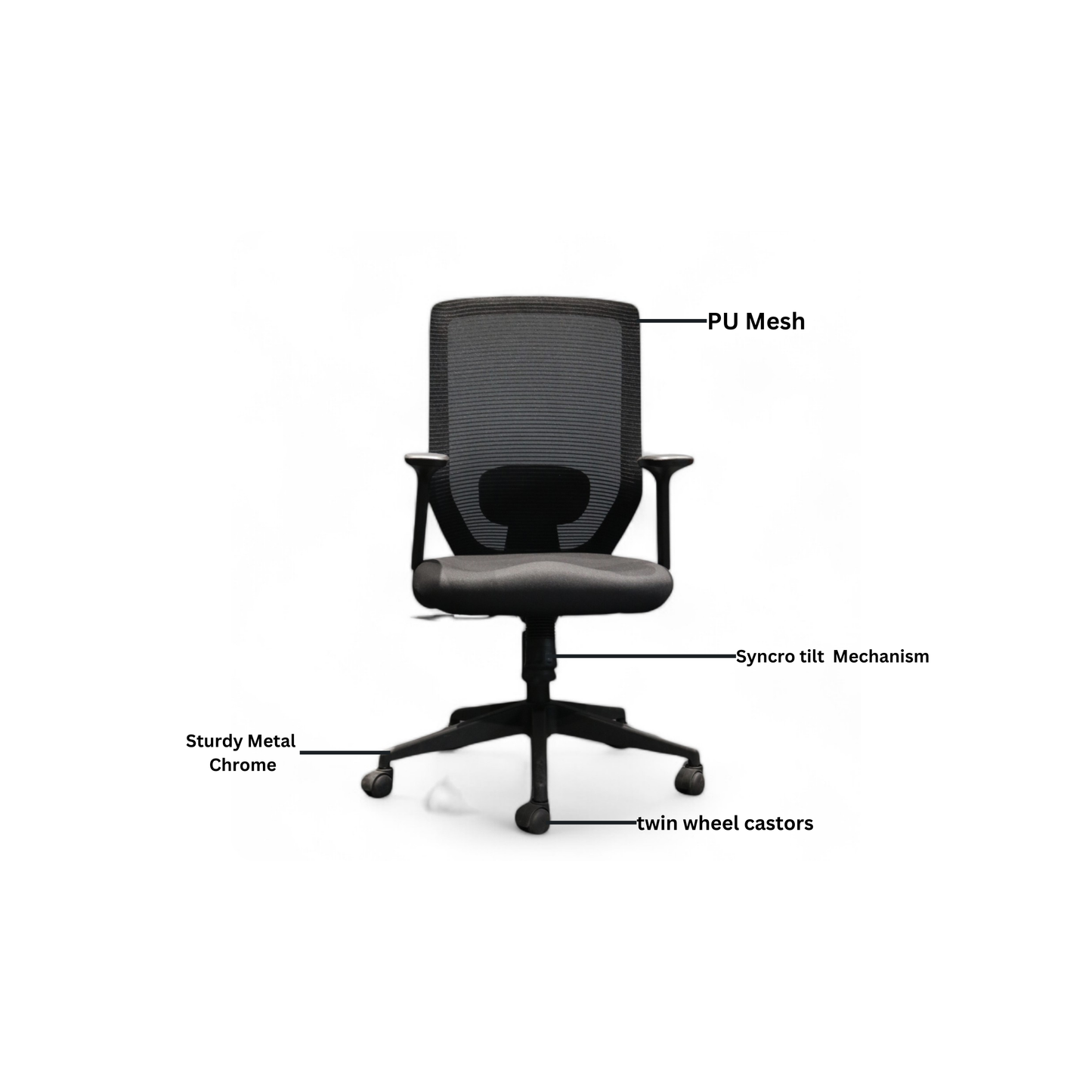 Cera Mesh Chair (Mid-Back)