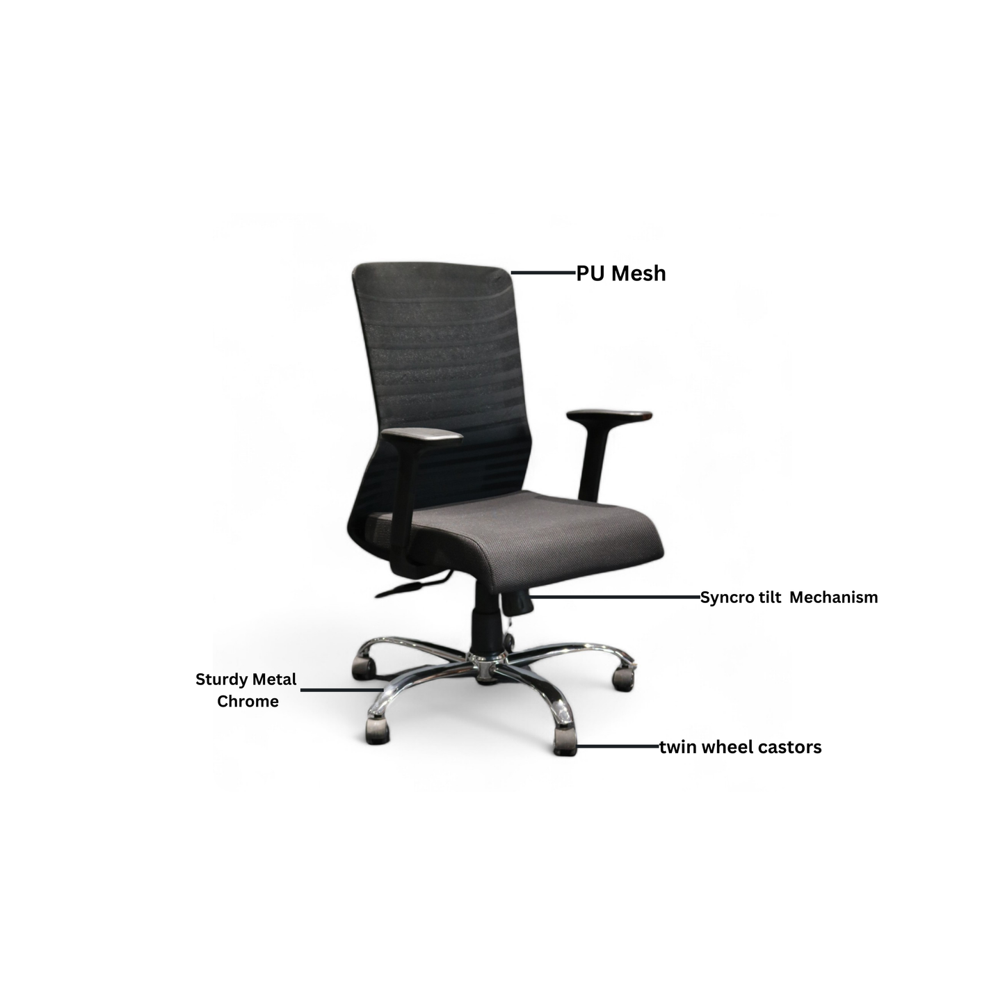 Polo Mesh Chair (Mid-Back)