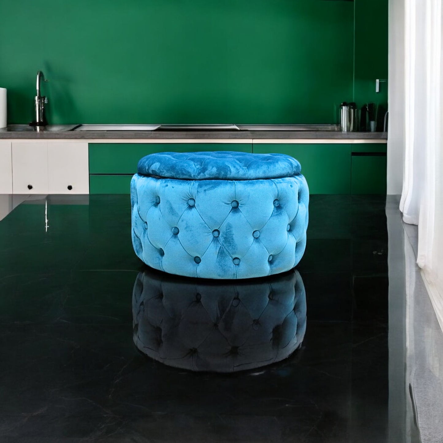 Storage Pouffes - Blue / Puffy 02