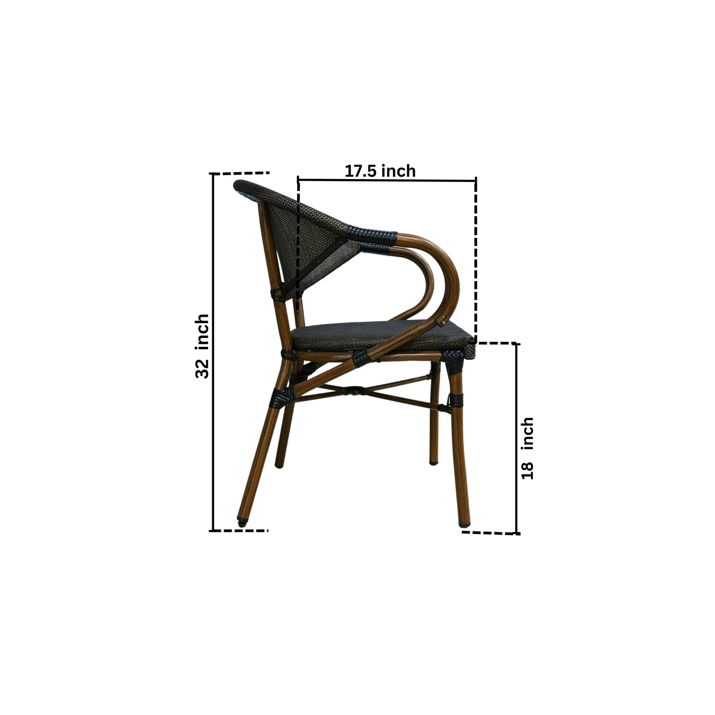 Outdoor Bamboo Cafe Chair