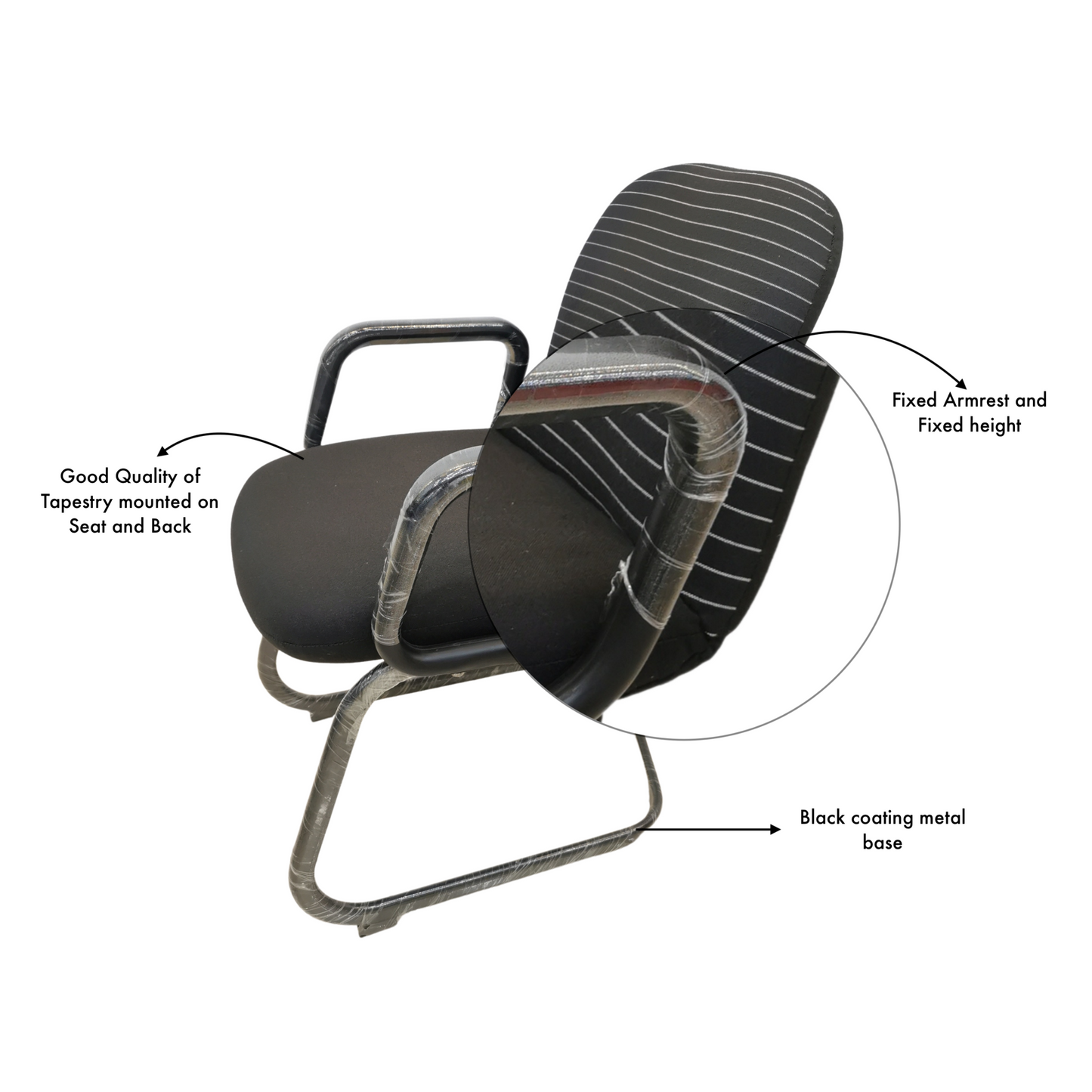 Visitors fix chair (Low-Back)