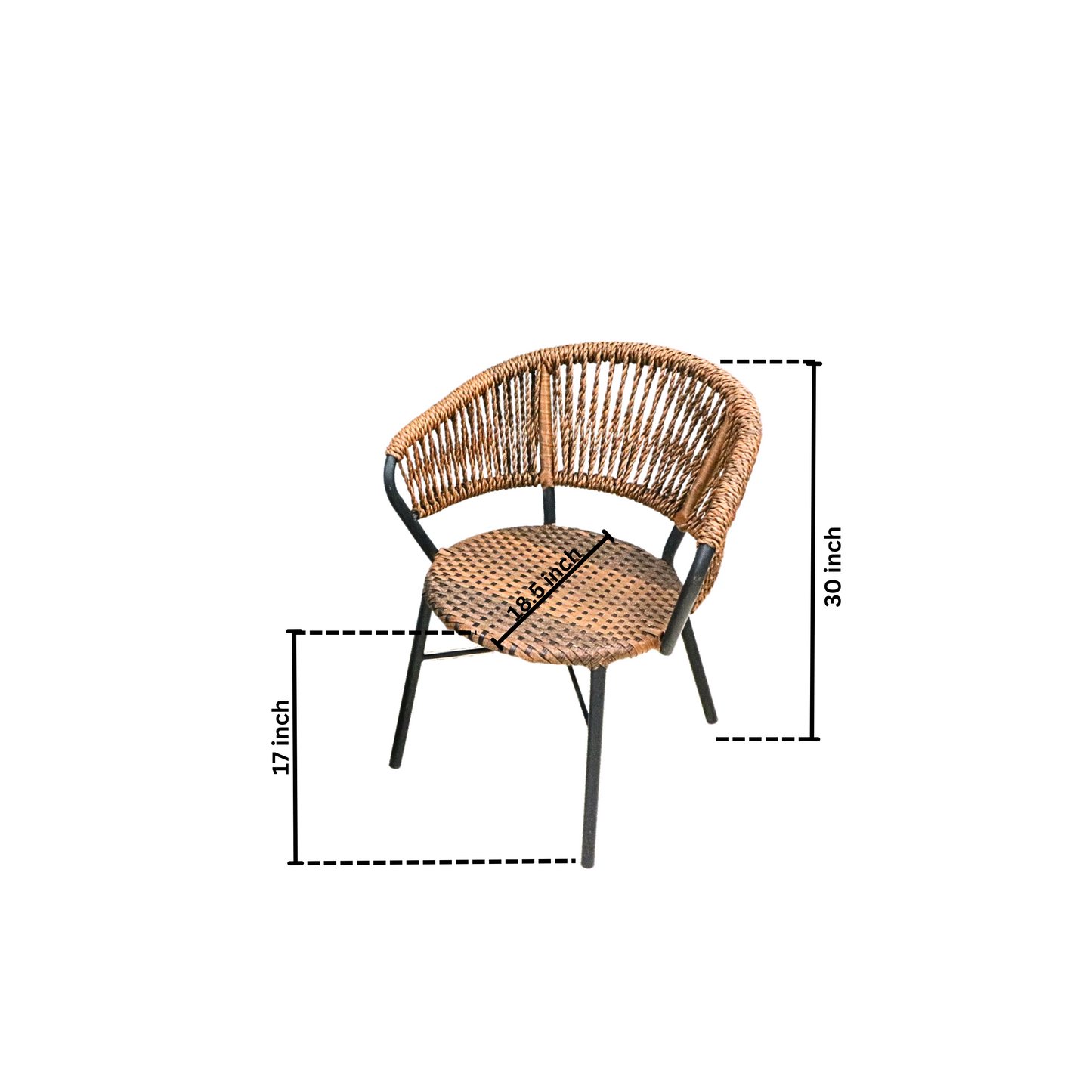 Outdoor Rock Chair Set | PVC Rope