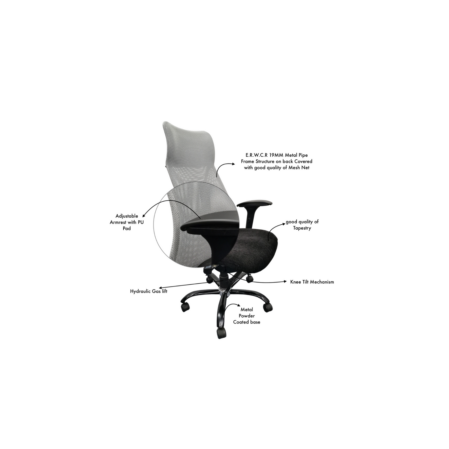 A-101 Executive Mesh Chair (High-Back)