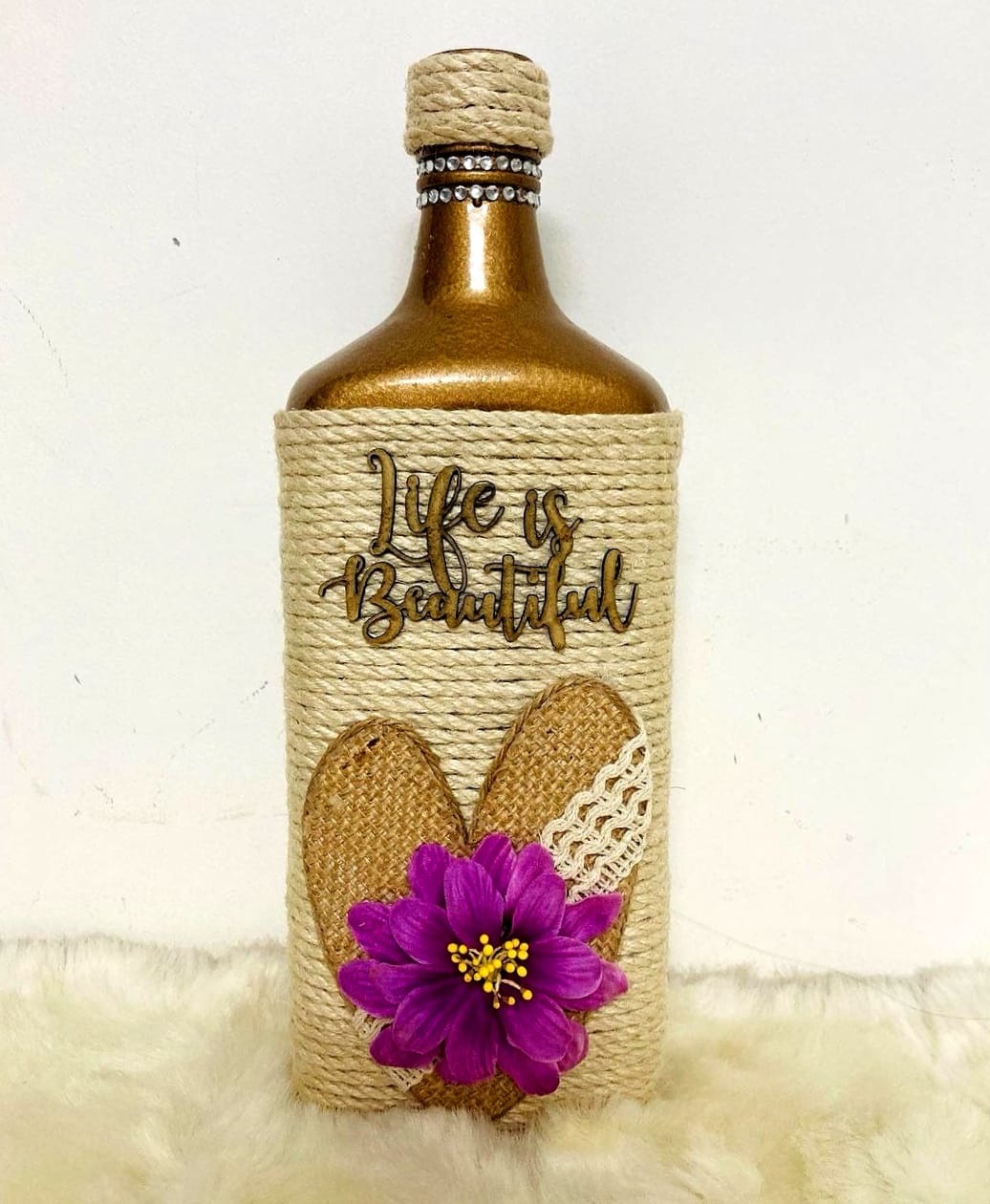 Golden LIFE decorative bottle