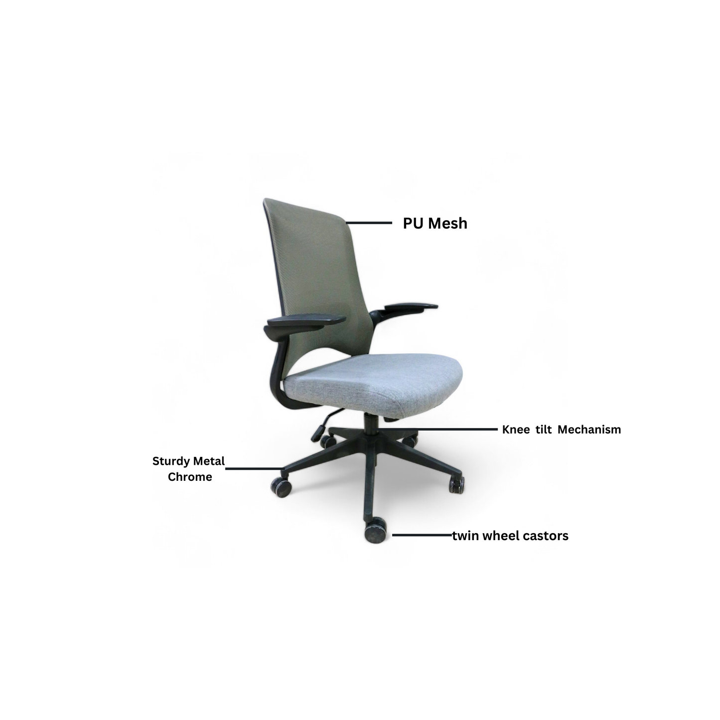 Dolphin Mesh Chair (Mid-back)