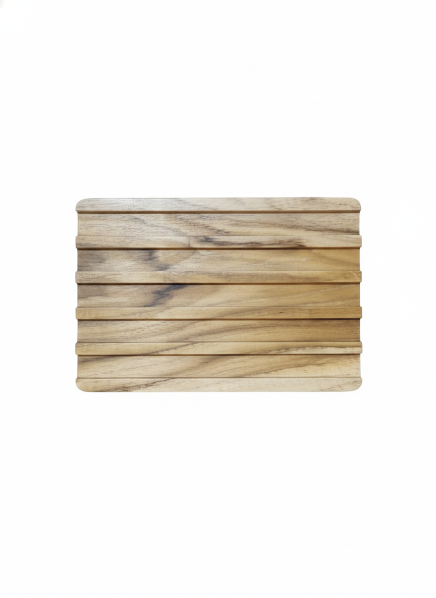 Personalized Teak Wood Pen Holder Tray | Custom Engraved & Resin-Filled Desk Organizer